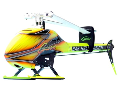 SAB Goblin Goblin 630 Flybarless Electric Helicopter Kit w/Carbon Fiber Blades (Yellow)