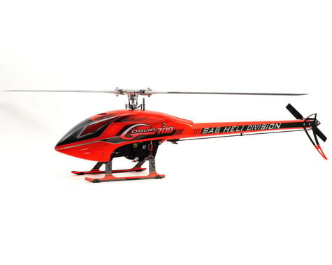 SAB Goblin Goblin 700 Flybarless Electric Helicopter Kit w/FREE J1S Cyclone Blades! (Red)