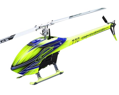 SAB Goblin Goblin 770 Flybarless Electric Helicopter Kit w/Carbon Fiber Blades (Yellow/Blue)