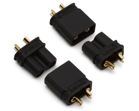 Samix XT30 Connectors (Black) (2 Male/2 Female)