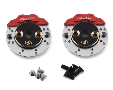 Samix Enduro Brass Rear Brake Adapter Set w/Scale Brake Rotor & Caliper