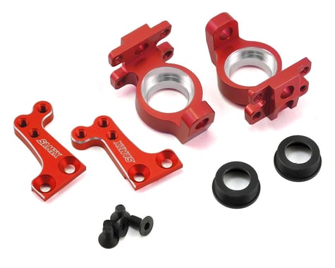 Samix SCX10 High Clearance Steering Knuckle Arm (8 Degree) (Red)