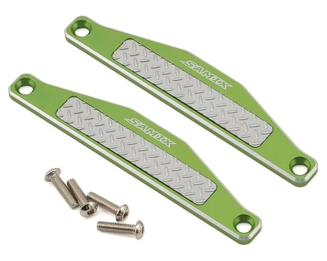Samix SCX10 Footstep Plate (With Antiskid Plate) (Green) (2)