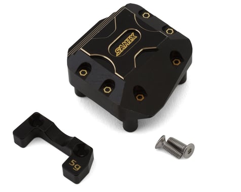 Samix Axial SCX10 Pro Adjustable Weight Brass Differential Cover (Black)