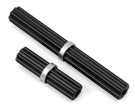 Samix SCX10 II Aluminum Inner Driveshaft (Black) (2) (Kit Transmission)