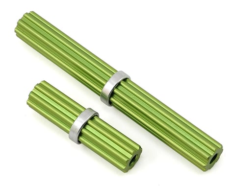 Samix SCX10 II Aluminum Inner Driveshaft (Green) (2) (Kit Transmission)