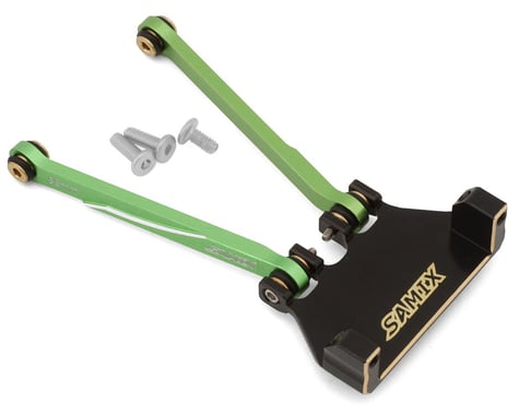 Samix SCX24 Brass Servo Mount & Aluminum 4-Link w/39mm Links (Green)