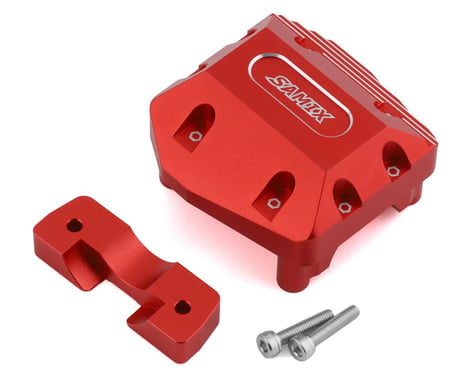 Samix SCX-6 Aluminum Differential Cover w/Tuning Weight (Red)