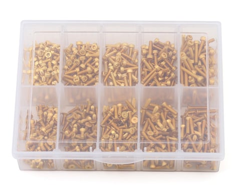 Samix Stainless Steel M2.5 Screw Set w/Plastic Box (Gold) (350)