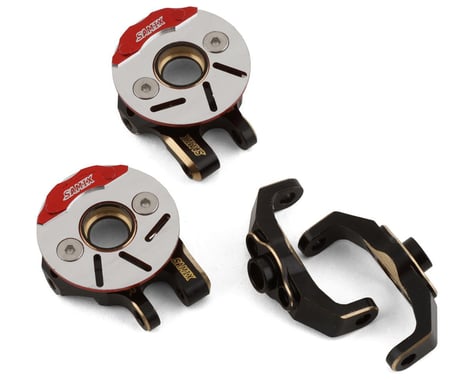 Samix Brass Steering Knuckles & C-Hubs for Traxxas TRX-4M (Black) (2) (32g)