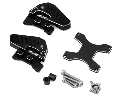 Samix TRX-4M Aluminum Rear Shock Plate Set (Black) (2)