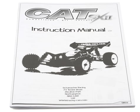 Schumacher Cat SX2 Manual