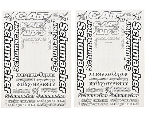 Schumacher Cat SX3 Decal Sheet Set (2)