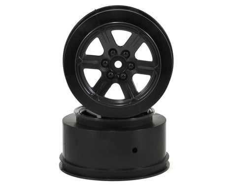 Schumacher 12mm Hex 6-Spoke Short Course Wheels w/3mm Offset (Black) (2)