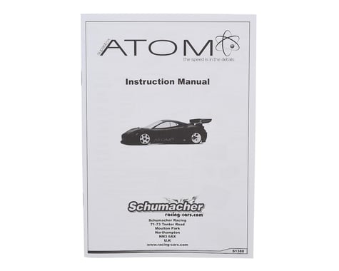 Schumacher Atom Instruction Manual