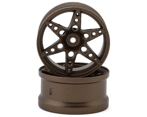 Sideways RC SRC R1 Multi-Spoke Nylon Drift Wheels (Bronze) (2) (6mm Offset)