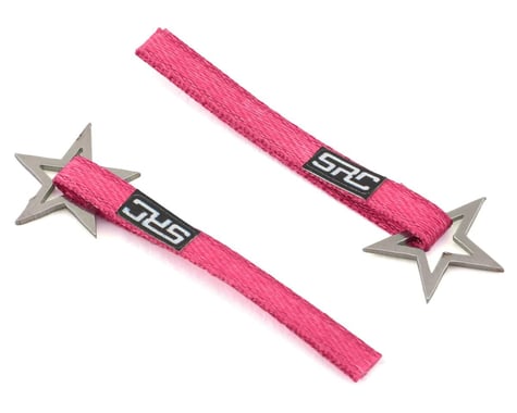 Sideways RC Scale Drift Nylon Tow Strap w/Star Hook (Pink) (2)