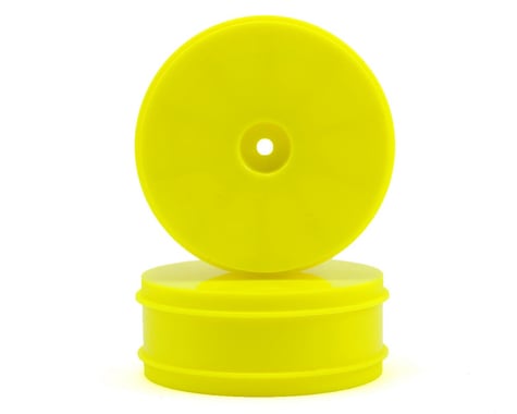 Serpent 12mm Hex 61mm 1/10 2WD Front Buggy Wheels (2) (SRX-2) (Yellow)