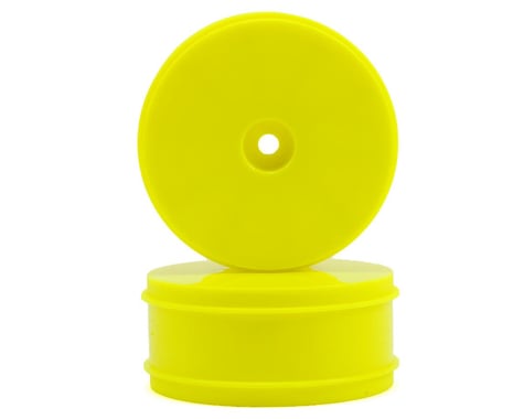 Serpent 12mm Hex 61mm 1/10 4WD Front Buggy Wheels (2) (SRX-4) (Yellow)