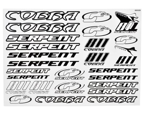 Serpent S811 Cobra Decal Sheet (Black/White) (2)
