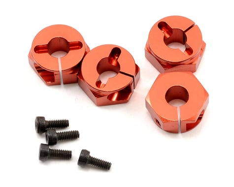 Serpent +1mm Clamp Type Wheel Adapter Set (Orange) (4)