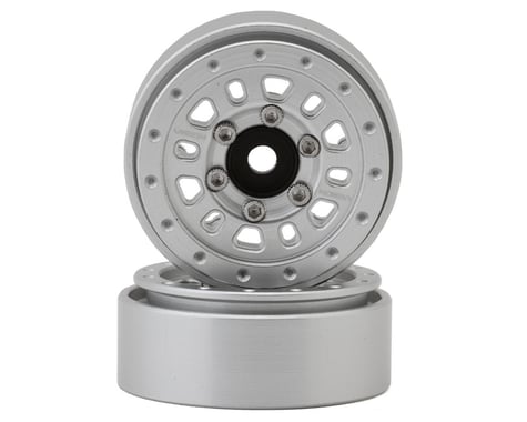 Shift RCs Vision 398 Manx 1.0" Beadlock Crawler Wheels (Silver) (2)