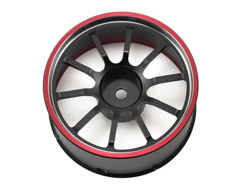 Sanwa/Airtronics M12/M12S Aluminum Steering Wheel (Red)
