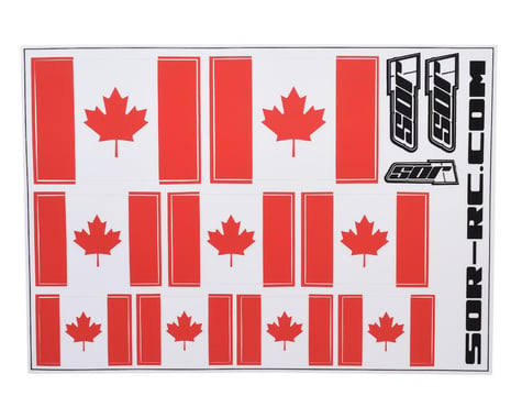 SOR Graphics Universal Canadian Flag Decal Sheet
