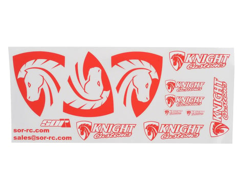 SOR Graphics Knight Customs Decal Sheet (Red)
