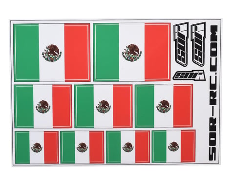 SOR Graphics Universal Mexican Flag Decal Sheet