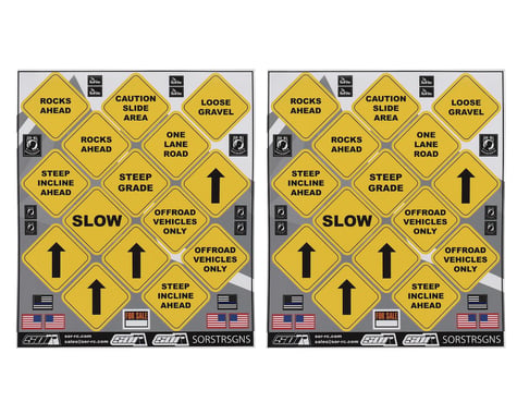 SOR Graphics Scale Street Sign Decal Sheet (2)