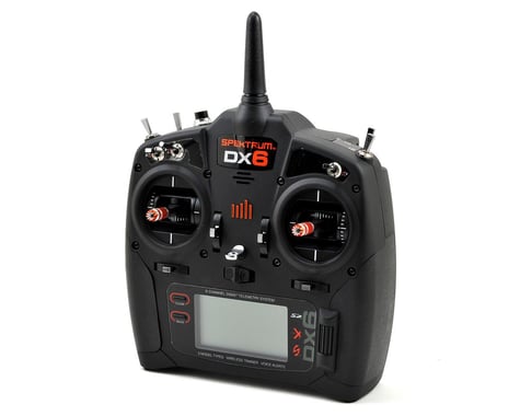 Spektrum RC DX6 2.4GHz DSMX 6 Channel Radio System w/AR610 Receiver (No Servos)