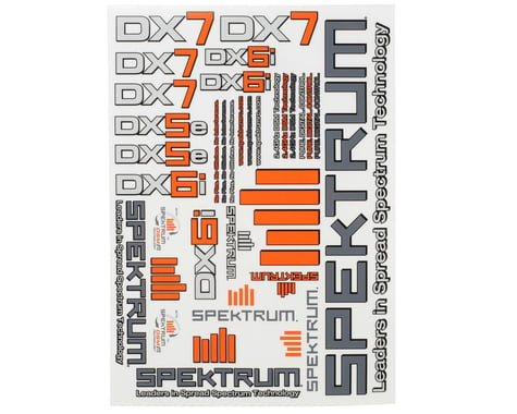 Spektrum RC Aircraft Decal Sheet