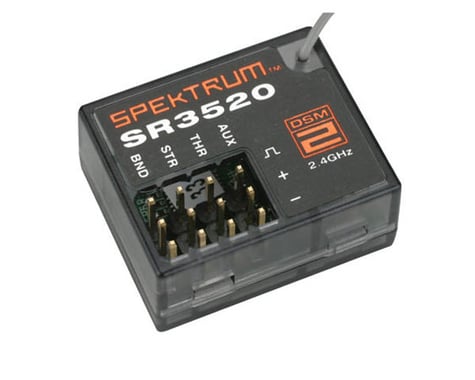 Spektrum RC SR3520 DSM2 3-Channel Micro Race Receiver: Surface