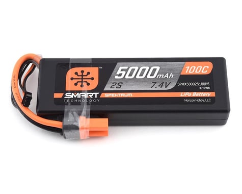 Spektrum RC 2S Smart LiPo Hard Case 100C Battery Pack (7.4V/5000mAh)