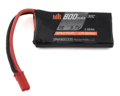 Spektrum RC 1S LiPo 30C LiPo Battery w/JST Connector (3.7V/800mAh)