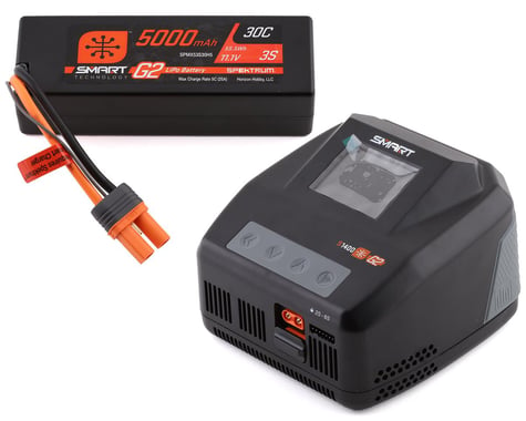 Spektrum RC S1400 G2 AC LiPo Smart Charger Combo (6S/20A/400W)