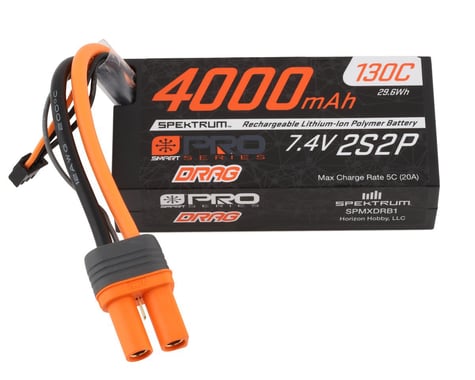 Spektrum RC 2S 130C Smart LiPo No Prep Drag Pro Series Battery