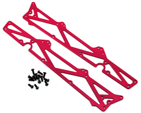 ST Racing Concepts Arrma Aluminum TVP Chassis Side Plates w/Hardware (2) (Red)