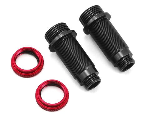 ST Racing Concepts Arrma Aluminum Front Threaded Shock Bodies (2) (Black/Red)