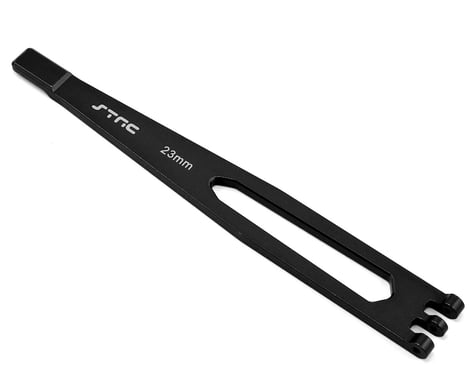 ST Racing Concepts Aluminum TRX-4 Battery Hold Down Plate (Black)