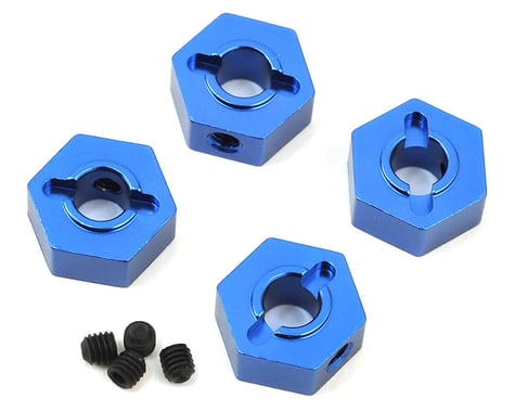 ST Racing Concepts Aluminum Hex Adapters for Traxxas 4Tec 2.0 (4) (Blue)