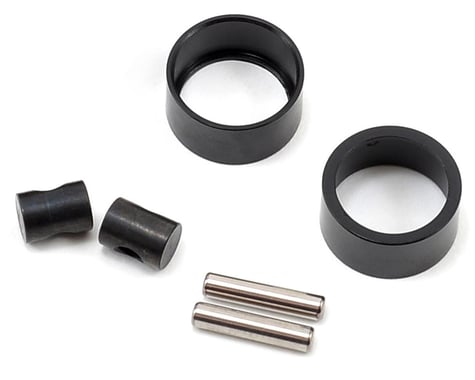 ST Racing Concepts SCX10 Aluminum Retainer Sleeves & Joint Pins (Black)