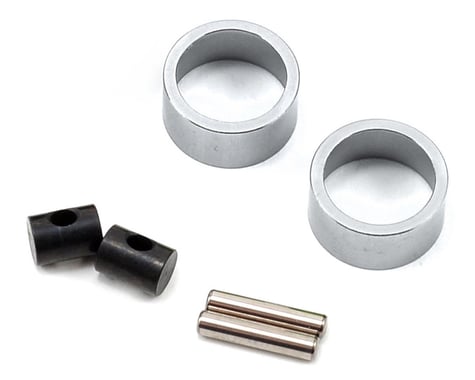 ST Racing Concepts SCX10 Aluminum Retainer Sleeves & Joint Pins (Silver)