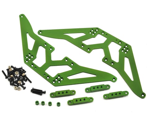 ST Racing Concepts SCX10 Aluminum Chassis Lift Kit (Green)
