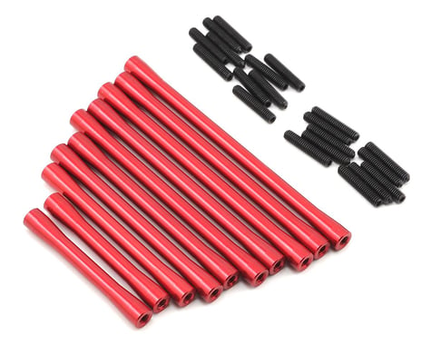ST Racing Concepts SCX10 II RTR HD Suspension/Steering Link Set (10) (Red)