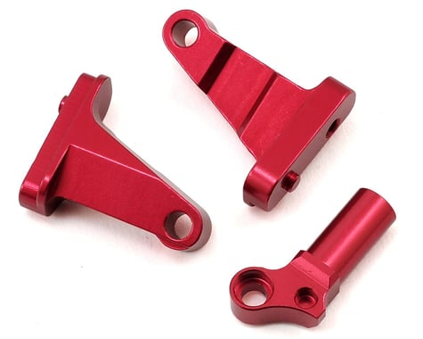 ST Racing Concepts SCX10 II Aluminum Transmission Mounting Blocks (Red)