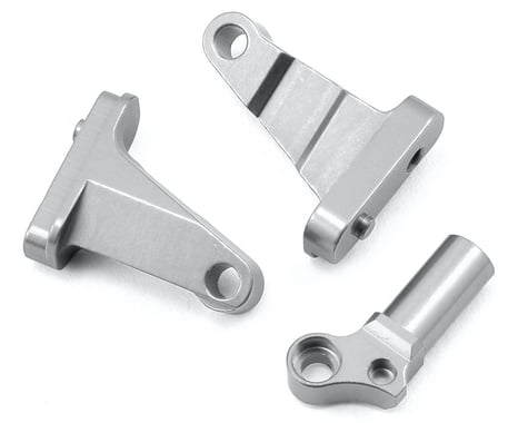 ST Racing Concepts SCX10 II Aluminum Transmission Mounting Blocks (Silver)