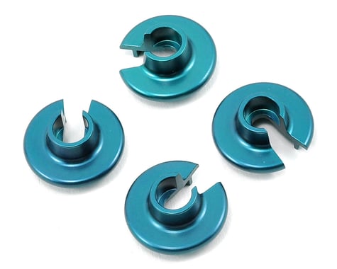 ST Racing Concepts Aluminum Shock Spring Retainers (4) (Blue)