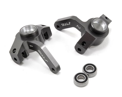 ST Racing Concepts Front Steering Knuckle Set w/Outer Bearings (Gun Metal) (2)